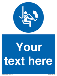 Custom Mandatory: Open safety bar of chairlift